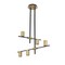 Z-Lite Calumet 5 Light Chandelier, Matte Black & Olde Brass 814-5MB-OBR - alternate 5